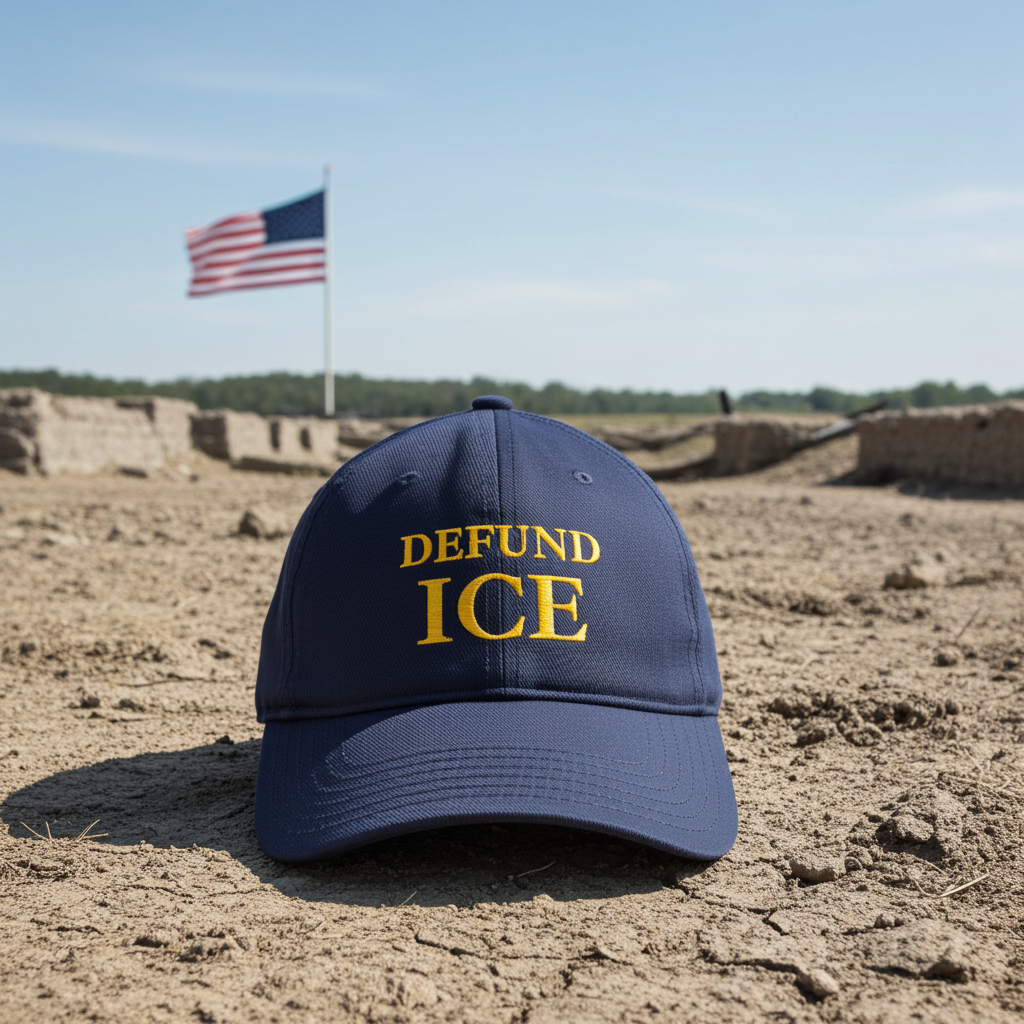 Blue “Defund ICE” Hat – Stand Against Tyranny