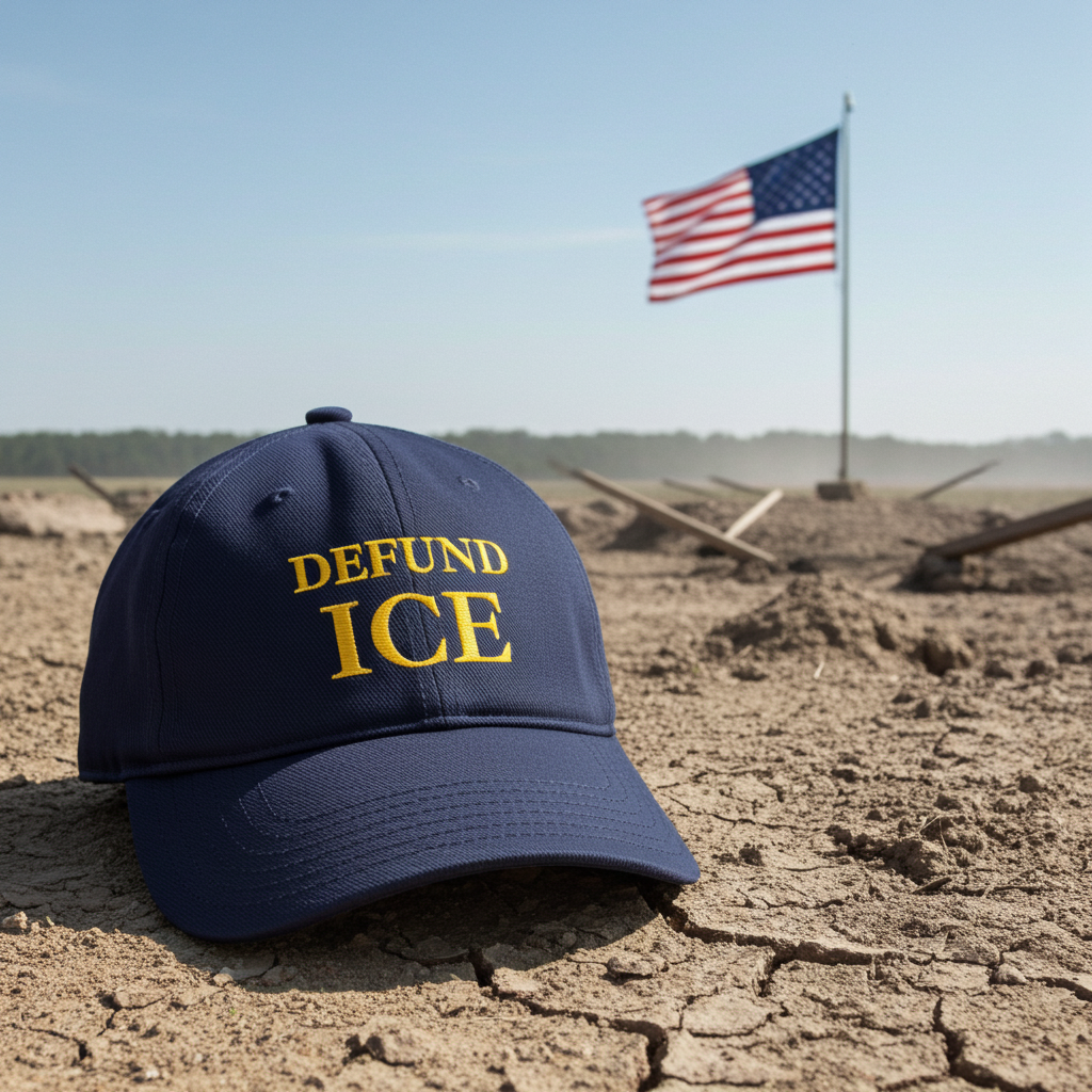 Blue “Defund ICE” Hat – Stand Against Tyranny