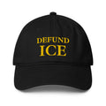 black cap defund ice popular statement against ice cap hat 