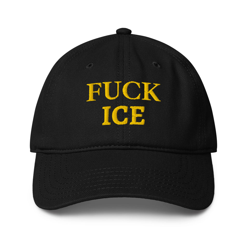 baseball cap anti ice, fuck ice 
