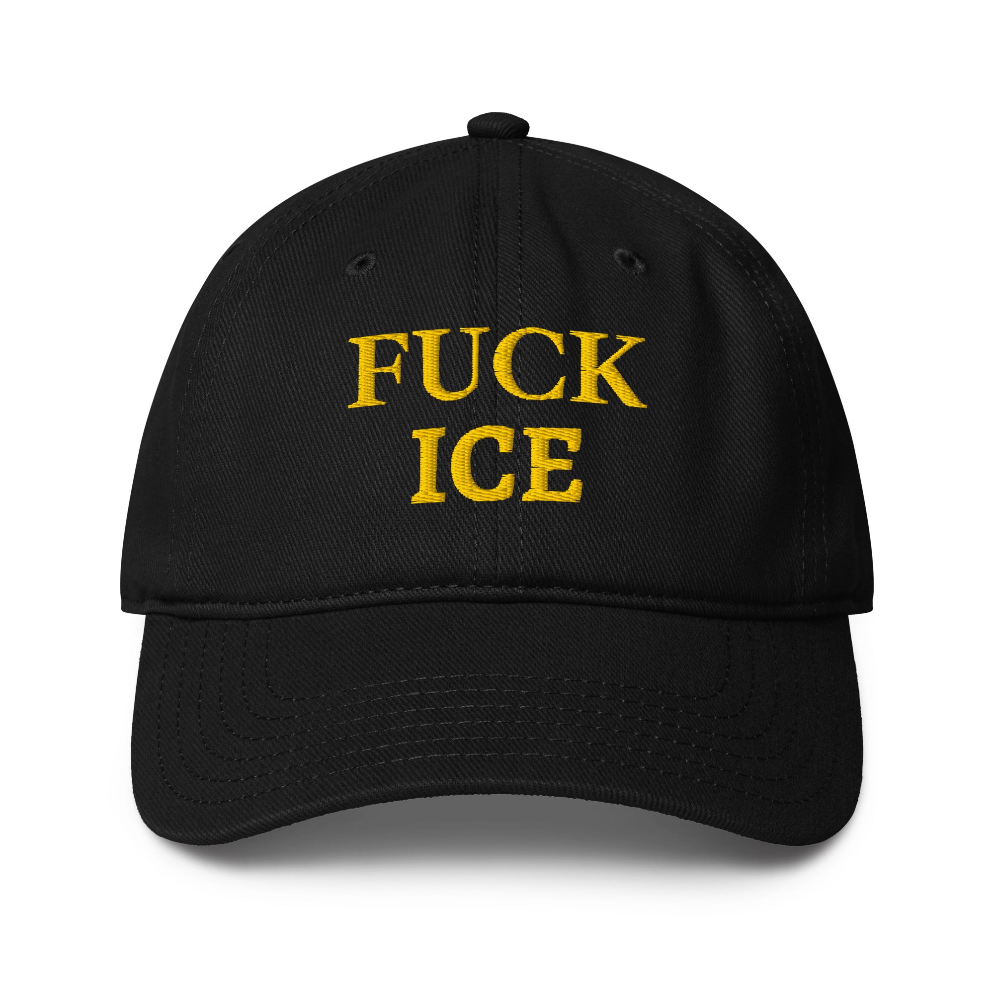 baseball cap anti ice, fuck ice 